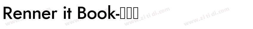 Renner it Book字体转换